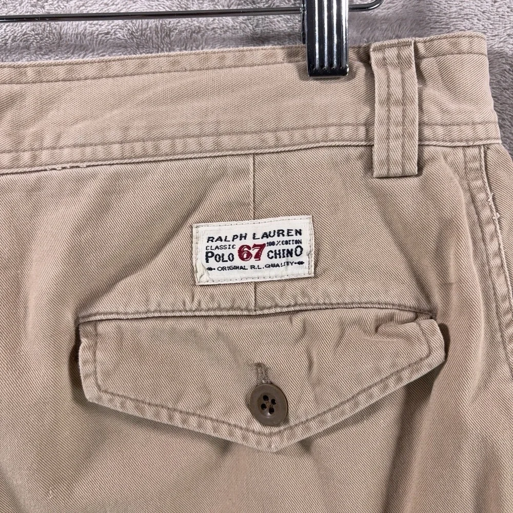 Polo Ralph Lauren Cargo Shorts Mens 32 Beige Military Utility Cotton Classic